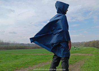 My New Ultra Light, Shiny Poncho in Light Wind, on the Dam