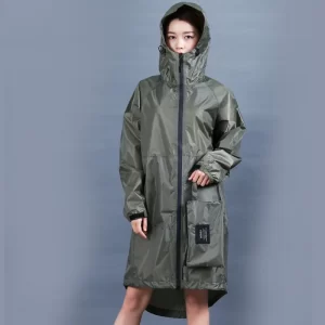 New Raincoat Women Men Ladies Rain Coat Poncho Breathable Long Portable Water-Repellent Rainwear Jacket